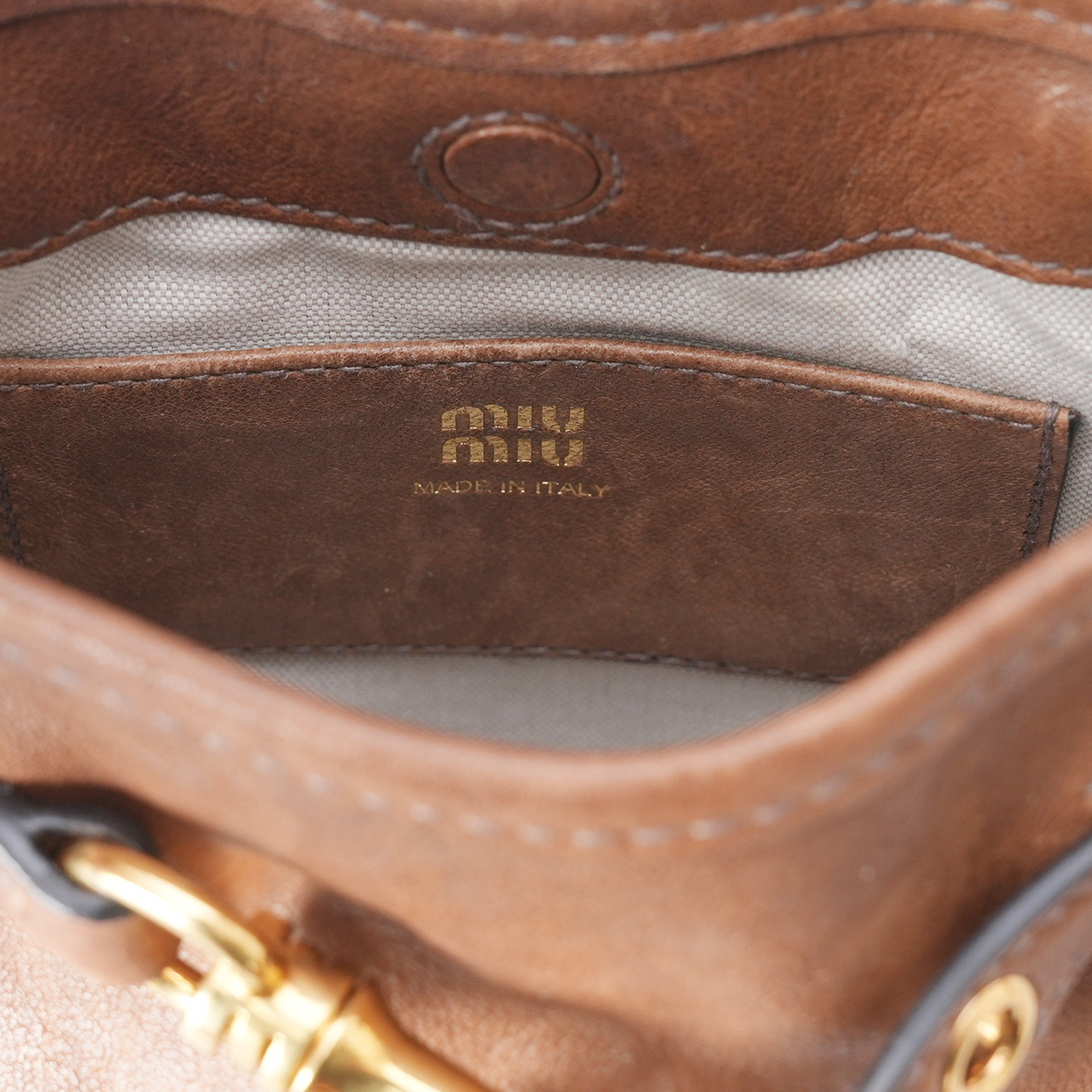 MIU MIU(USED)미우미우 나파 가죽 파우치